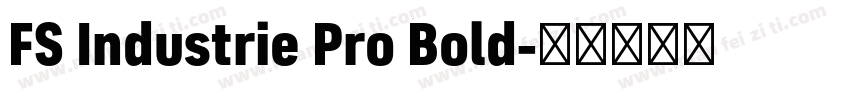 FS Industrie Pro Bold字体转换